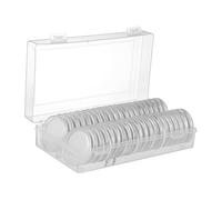 HOUDERCO 40piezas De Monedas Gomas y Caja De Almacenamiento Transparente para Colección De Monedas