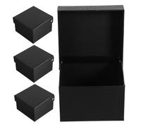 HOUDERCO 4piezas Caja Decorativa Para Corbatas Estuche De Almacenamiento Elegante Para Diseño Tope Para Negocios y Presentaciones