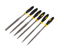 HOUDERCO 6 Piezas Mini Limas de Madera de Acero Mango Cómodo para Tallar y Escofina Rápida de Material Negra, Adecuado para Trabajos Precisos en Madera