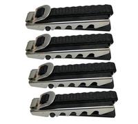 HOUDERCO Abrazadera Diseño Ergonómico para Cejilla de Guitarra Profesional Paquete de 4 Piezas de Hierro y Tela Resistente para Guitarra Clásica y Eléctrica