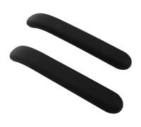 HOUDERCO Almohadillas en PU Negro 2 Piezas de Silla de Oficina para Reposabrazos Ajuste Cómodo para Sillas Ergonómicas y Escritorios