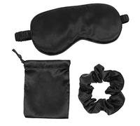 HOUDERCO Antifaces para Dormir y Bolsa de Almacenamiento Juego de 3 de Seda para Ojos Cuerda Relaja Músculos y Calma la Piel Facial Adecuado para Casa y Viajes