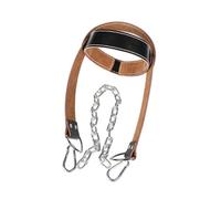 HOUDERCO Arnés de Cabeza para Levantamiento de Pesas en Cuero y Hierro Negro, Entrenador de Cuello para Mejorar Postura y Fortalecer Músculos en Fitness y Levantamiento