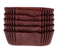 HOUDERCO Bandejas de Papel Ovaladas para Cupcakes y Magdalenas Grandes Capacidad para Hornear Postres y Pastelitos en Celebraciones Familiares