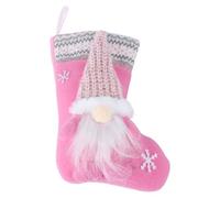 HOUDERCO Bolsa para Calcetines de Navidad Decorativa de Muñeca sin Rostro, de Felpa de Algodón PP, Bolsa Colgante Mágica para Puerta y Decoración Navideña