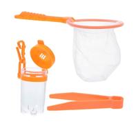 HOUDERCO Botella De Observación con Red para Atrapar Insectos. Kit De con Orugas Kit para Atrapar Insectos Mosquitera para Juguetes Externos Naranja Abdominales