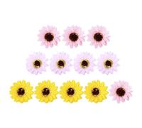HOUDERCO Caja de Obsequio Hidratante y Nutritiva de Jabón de Girasol 12 Flores Adorno Floral para Cumpleaños para Cumpleaños y San Valentín