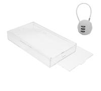 HOUDERCO Caja de Seguridad para Teléfonos Inteligentes para de Acrílico Transparente Agujeros para de Emergencia con Cerradura, Ligera Adecuado para y Adultos