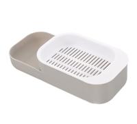 HOUDERCO Caja Hidropónica Diseño de Doble Capa y Bandeja Interior Extraíble Maceta de Plástico para Plantar Hierba para Gatos para Uso en Interiores