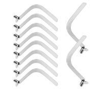 HOUDERCO Clips de Resorte para Botón Pulsador de Poste de Tienda, Pasador de Tubo de Bloqueo 6 Mm, Tipo 4jshv, 10 Piezas, Acero Resistente, para Camping y Paraguas