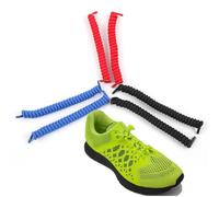 HOUDERCO Cordones Elásticos de Silicona Material de Poliéster y Látex 6 Piezas Resortes Rizados Fáciles de Usar y Ajustables al Movimiento del Pie para Zapatillas Deportivas y Casuales