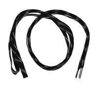 HOUDERCO Cordones Planos para Patines de Hockey en Poliéster y Algodón, Ajustables y Versátiles, Ideales para Deportes de Hielo y Esquí, Paquete de 1 Par en Color Negro