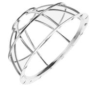 HOUDERCO Cubierta Protectora Instalación Fácil para Detector de Humo de 106-132mm Base Ajustable de Hierro y Diseño Elegante para Entornos de Alto Riesgo