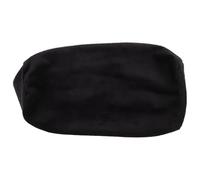 HOUDERCO Cubre Almohada Cilíndrica para Coche Funda para Almohada de Cuello de Viaje de Taxi Negro con Elástico para Reposacabezas y Cojines de Auto