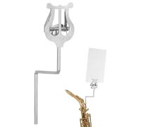HOUDERCO de Soporte Multifuncional Resistente y Portátil de Hierro Plata para Saxofón Tenor para Ensayos y Presentaciones