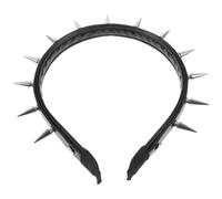 HOUDERCO Diademas Mujer Diseño Punk y Remaches de Aleación de Zinc y Cuero, Accesorios Cabello Versátiles Ideales para Actuaciones y Uso Diario