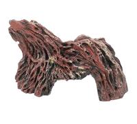 HOUDERCO Escondite de Reptiles de Resina Forma de Tronco para Reptiles y Tortugas, Sensación Natural y Ambiente Oscuro para Decoración de Terrarios Simple