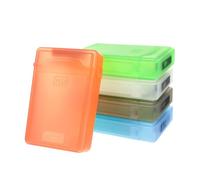 HOUDERCO Estuche Protector para Disco Duro 2,5 Pulgadas Pack 5 Unidades de Plástico Duro Colores y Resistente y Práctico para Almacenar en Electrónica y Computación