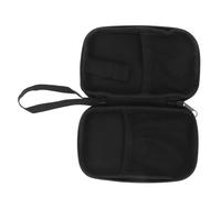 HOUDERCO Estuche Rígido Organizador Para Diabéticos Bolsa Exterior Negra Compacto Portátil Para Viaje Protección De Glucómetros Almacenamiento De Suministros Médicos Uso Diario y Viaje