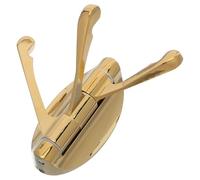 HOUDERCO Gancho Giratorio de Aleación de Zinc Dorado con Tres Brazos Plegables, Diseño Resistente para Montaje en Pared, Adecuado para Baños y Dormitorios