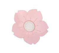 HOUDERCO Jabonera de Plástico Color Rosa 2 Piezas Forma de Flor de Cerezo, Diseño Creativo y Escurridor Desmontable, Adecuado para Baño, Oficina y Viaje