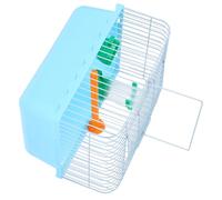 HOUDERCO Jaula De para Pájaros Portátil Transportador Espacioso con Percha y Accesorios para Periquitos y Aves Pequeñas Resistente y De Limpiar