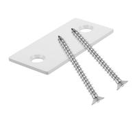 HOUDERCO Juego de Placa de Reparación para Puertas y Cerraduras, Placa de Relleno y Tornillos, Apto para Mantenimiento en Puertas Interiores y Espacios de Trabajo