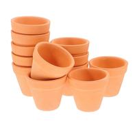 HOUDERCO Macetas de Orificio de Drenaje 12 Piezas 5.5X5 CM para Jardinería Interior y Cultivo de Cactus y Suculentas