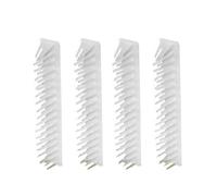 HOUDERCO Masajeador para Rascar y Masajear Esquinas de Plástico Blanco 4 Peines Extraíbles Herramienta Práctica Cuidado Felino para Gatos