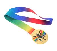 HOUDERCO Medalla Deportiva de Oro para Eventos de Atletismo y Carreras al Aire Libre, Medalla de Premio Cinta para Competición y Entrenamiento de Adultos