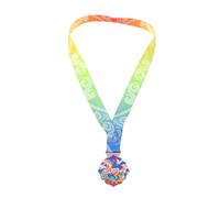 HOUDERCO Medalla Hípica de Aleación de Zinc con Diseño Chino Contemporáneo, Resistente al Desgaste para Premios en Eventos de Carreras y Medallas Escolares