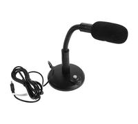 HOUDERCO Micrófono Condensador USB para Computadora Cuello Flexible Ajustable y Diseño Estable de Escritorio, Compatible Gaming y Creación de Contenido