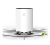 HOUDERCO Mini Humidificador Portátil USB Aromaterapia, Humidificador de Aire Difusor Aroma para Oficina y Coche, Diseño Compacto Color Crema para Ambiente Saludable