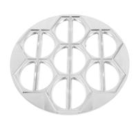 HOUDERCO Molde para Hacer Pelmeni y Raviolis Rusos de Aleación de Aluminio 14 Agujeros de 6.2cm, Herramienta Portátil para Cocina Fácil de Almacenar y Preparar muchas Empanadillas