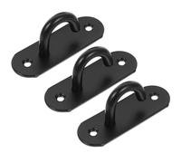 HOUDERCO Montaje de Anclajes de Acero Inoxidable para Bandas de Resistencia, 3 Piezas, Soporte para Pared y Techo, Adecuado para Gimnasio en Casa y Ejercicios de Yoga