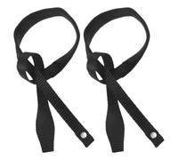 HOUDERCO Muñequeras Nylon Ajustables para en de Bastones de Esquí y Senderismo Negro 2piezas Sujeción Que Reduce la Fatiga y Pérdidas Actividades al Aire Libre