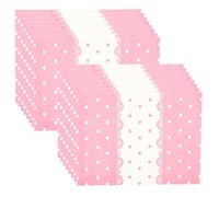 HOUDERCO Papel Versátil y Conveniente para Envolver Dulces 100 de Papel Diseño Artístico y Patrón de Puntos Rosa para Diversas Ocasiones y Regalos