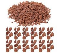 HOUDERCO Piedras Volcánicas Rojas para Decoración de Jarrones y Jardines, Bolsa de 60 G, Granos 3-6 MM para Manualidades y Paisajes en Miniatura
