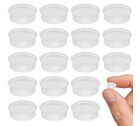 HOUDERCO Piezas de Reparación para Flautas 25 Tapones de Silicona Transparentes para Flauta Travesera, Cubierta para Llaves y Accesorios para Uso en Clases de Música