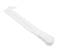 HOUDERCO Pinza de Cocina Multifuncional de Color Blanco Apertura Magnética, Corte Preciso y Ranura Antideslizante Ampliada para Bolsas de Condimentos en Picnic o Cocina