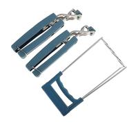 HOUDERCO Pinzas Antideslizantes para Platos Calientes de Acero Inoxidable y Abs, 3 Unidades, Mejor Agarre sin Deformación para Cocina y Tazones