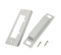 HOUDERCO Placa de Cerradura de Puerta de Acero Inoxidable Ligera sin Necesidad de Tallar Guía para Marco de Puerta Útil y Resistente del Hogar