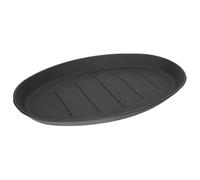 HOUDERCO Placa de Fajitas de Hierro Fundido 10 Pulgadas para Sellado | Antiadherente, Excelente Retención Térmica, Limpieza Sencilla, para Cocina Doméstica y Fiesta Barbacoa, Negro