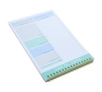 HOUDERCO Planificador Diario Portátil 60 Diseño Antideslizante, de Notas de Papel Verde para Preparar Tu Agenda en Oficina