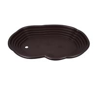 HOUDERCO Plato para Remojar Tortugas Piscina Grande y Rampa, Hábitat para Reptiles Área de Baño Cómoda