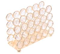 HOUDERCO Porta Pañuelos de Papel para Cocina y Mesa, Servilletero Moderno de Metal y Cristal Base Cuadrada, Dispensador de Servilletas Vintage