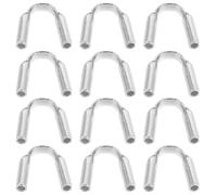 HOUDERCO Protectores Versátil Esterlina en Plata Alambre Forma de Fabricación 12 Piezas Acabado Elegante de Joyas y Uso para Collares y Pulseras