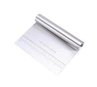 HOUDERCO Raspador de Masa Cortador para Pizza y Pan de Acero Inoxidable con Escala Fácil de Limpiar, Adecuado para Reposteros y Uso Familiar en Cocina