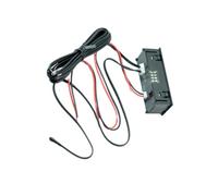 HOUDERCO Reloj para Coche con Termómetro Digital Automotriz de Alta Precisión, Módulo Electrónico LED Fácil de Instalar para Medición Interna y Externa