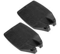 HOUDERCO Reposapiernas para Silla de Ruedas de Plástico Negro, Par de 1 Pieza Diseño Práctico Que Garantiza Seguridad y Comodidad para Personas de Todas las Edades